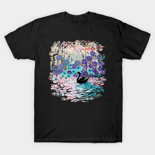 The Black Swan T-Shirt by sagittariusgallery